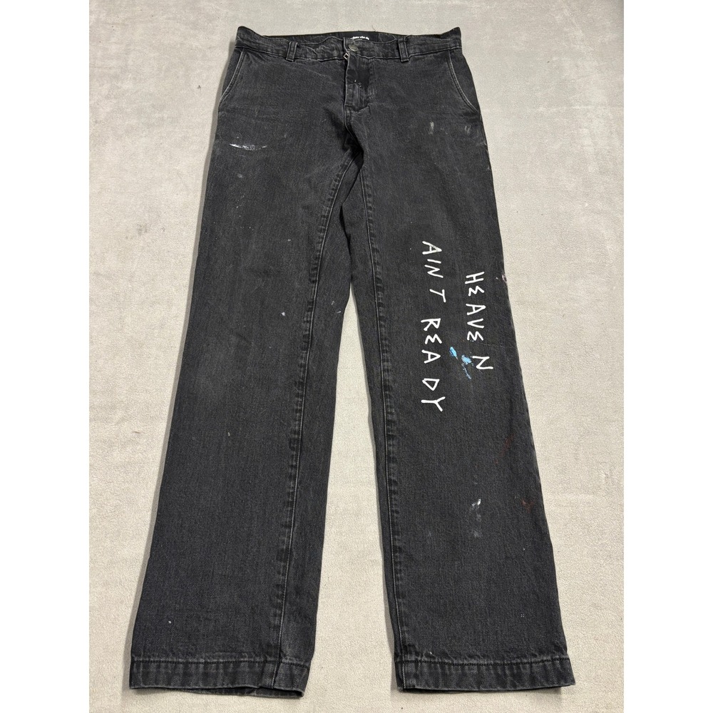 For Those Who Sin Black Denim Jeans Pants Los Angeles Size L